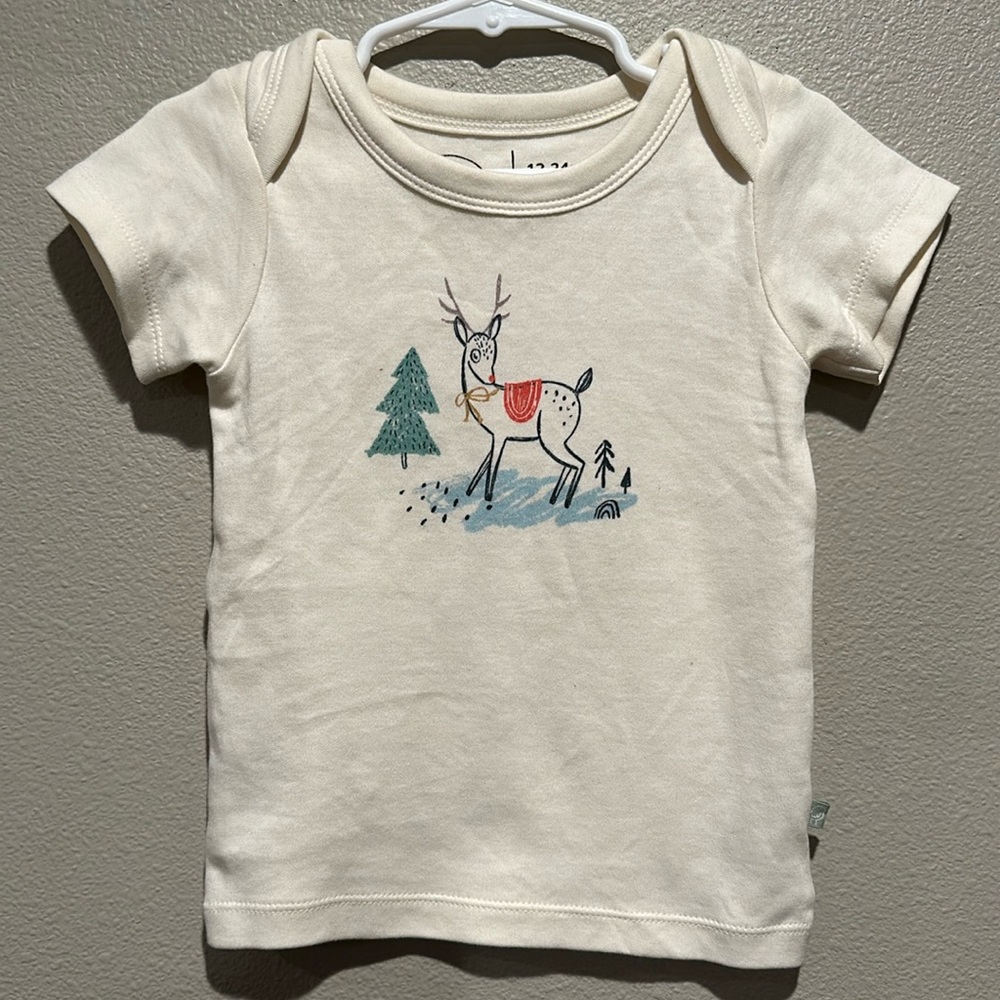 Finn + Emma Reindeer T-shirt size: 12-24